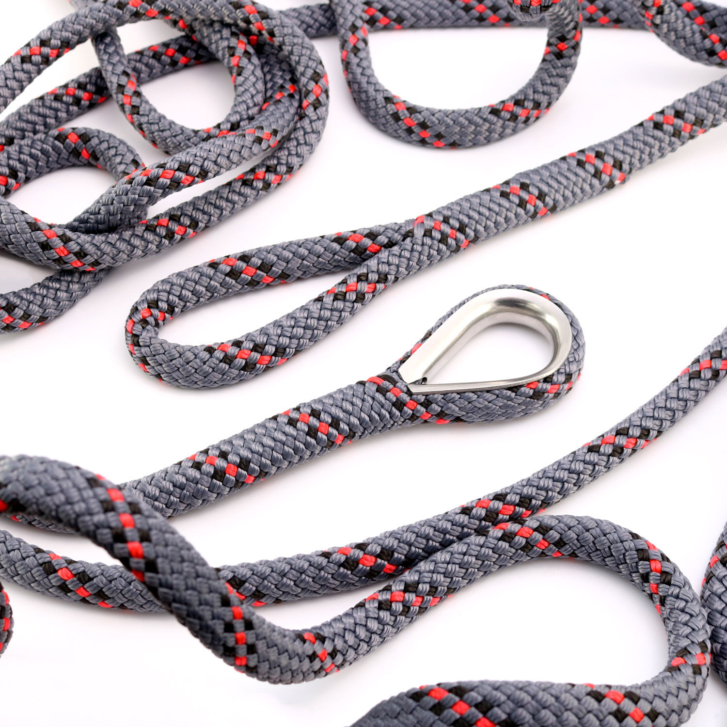 LIROS Handy Elastic 12mm Festmacher / Bruchlast 3900daN / Dunkelgrau mit Kennfaden LIROS Handy Elastic 12mm Festmacher / Bruchlast 3900daN / Dunkelgrau mit Kennfaden