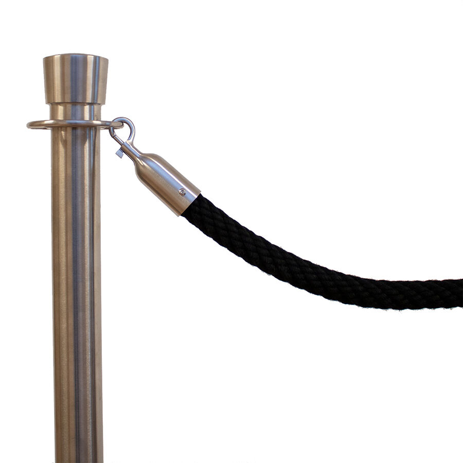 Barrier Rope made of 30mm Classic Touch Acrylic Rope / Black