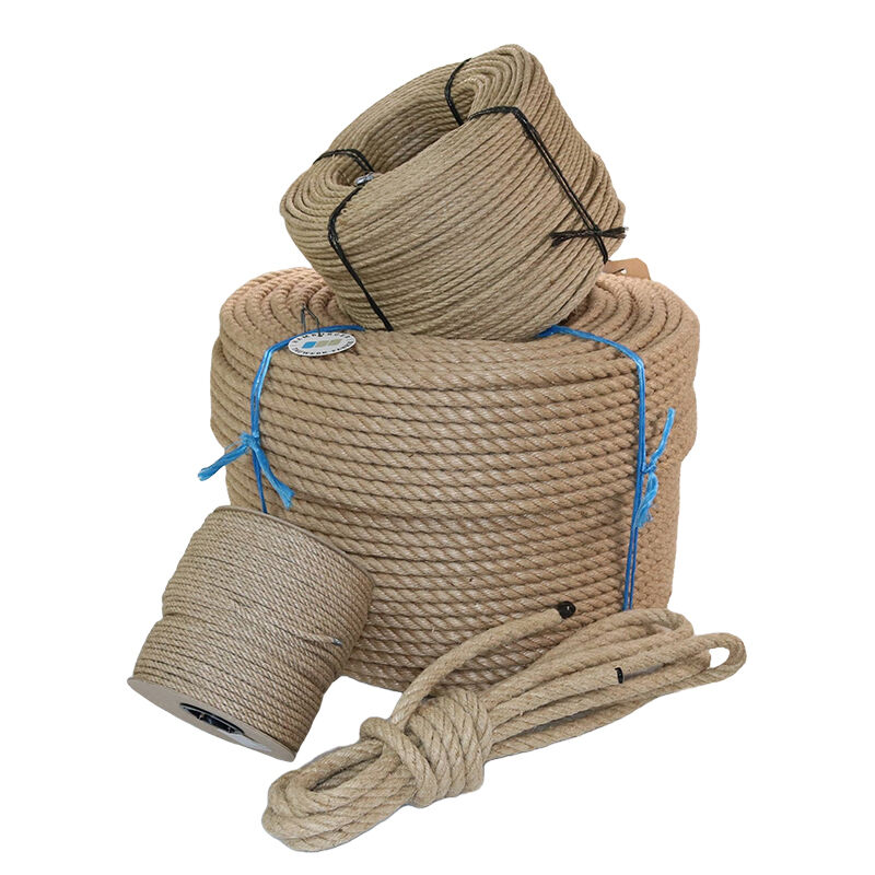 Jute rope / Jute Cordage, 3-strand twisted / 3.0 - 50mm ø Jute rope / Jute Cordage, 3-strand twisted / 3.0 - 50mm ø