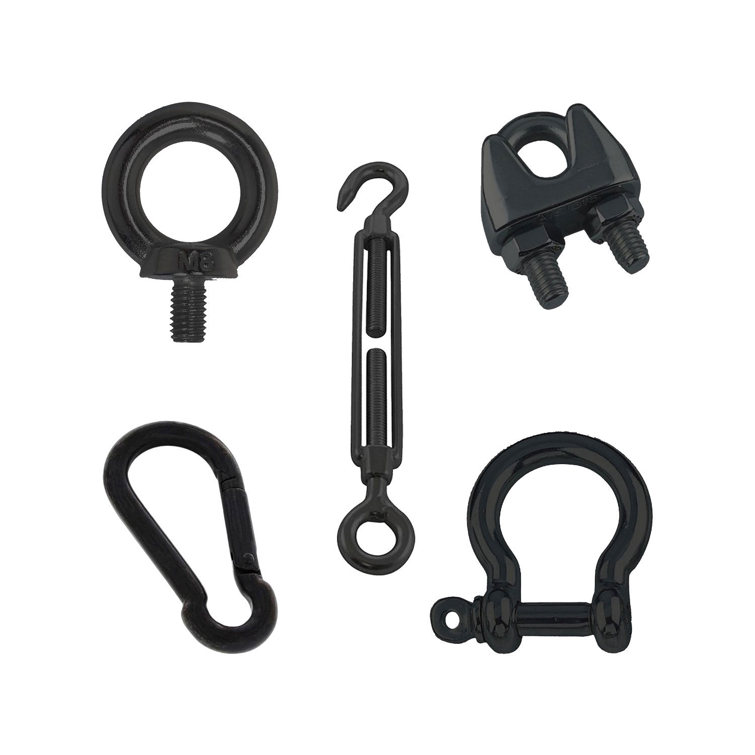 BLACKLINE Edelstahl in PVD Schwarz | Drahtseil, Beschläge & Terminals BLACKLINE