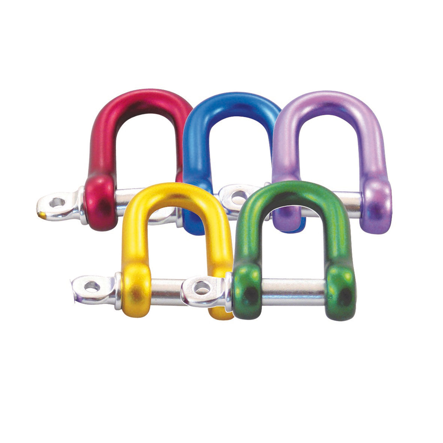 Alu Schäkel in verschiedenen Farben / M6-M12