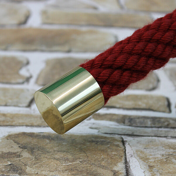 Seilendkappe aus glänzenden Messing Seilendkappe - Messing glänzend für 30mm Handlaufseil/Absperrseil