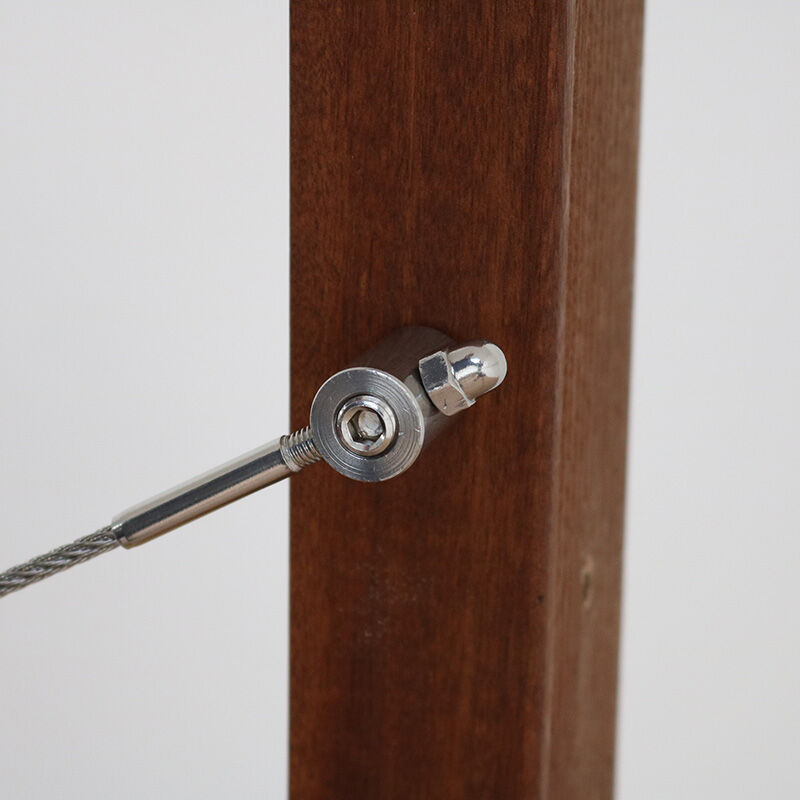 Edelstahl Anschraubklemme / Klemmkopf für 2,0 - 6,0mm Drahtseil Edelstahl Anschraubklemme / Klemmkopf für 2,0 - 6,0mm Drahtseil
