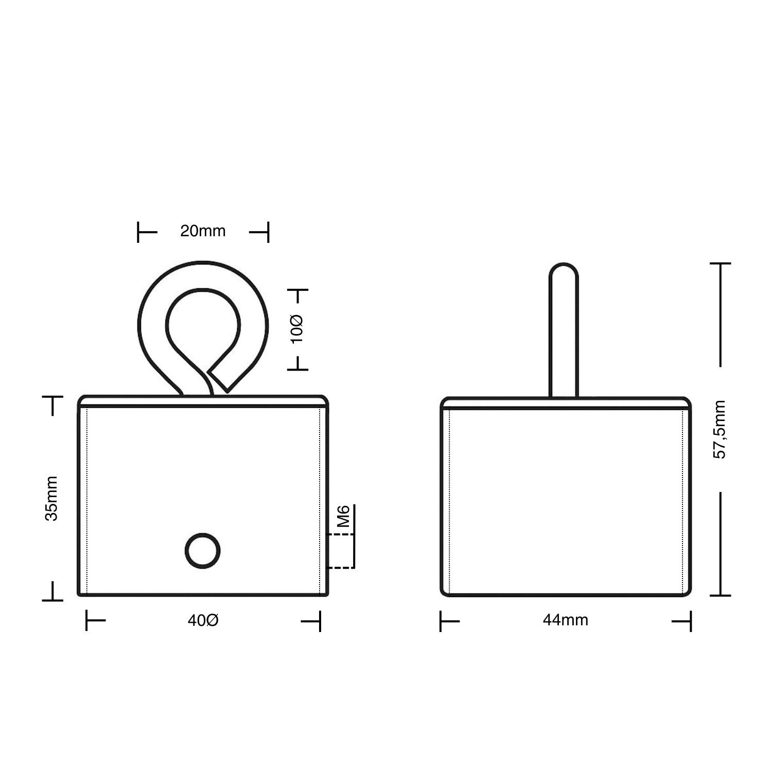 Seilendkappe mit Ring - Edelstahl matt für 40mm Handlaufseil/Absperrseil | Hamburger Tauwerk Fabrik – Beste Qualität seit 1901. Jetzt online kaufen