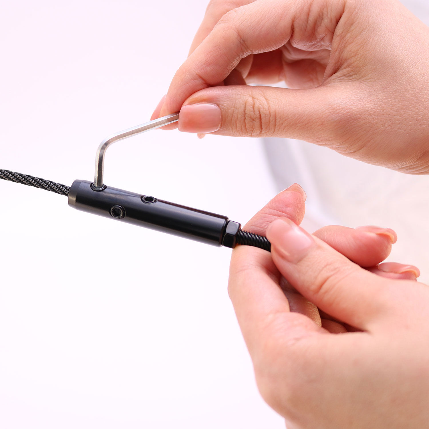 DIY Selbstmontage Seilspanner für 5mm Drahtseil mit Stockschraube M6 / Rechts, PVD Schwarz | Hamburger Tauwerk Fabrik – Beste Qualität seit 1901. Jetzt online kaufen