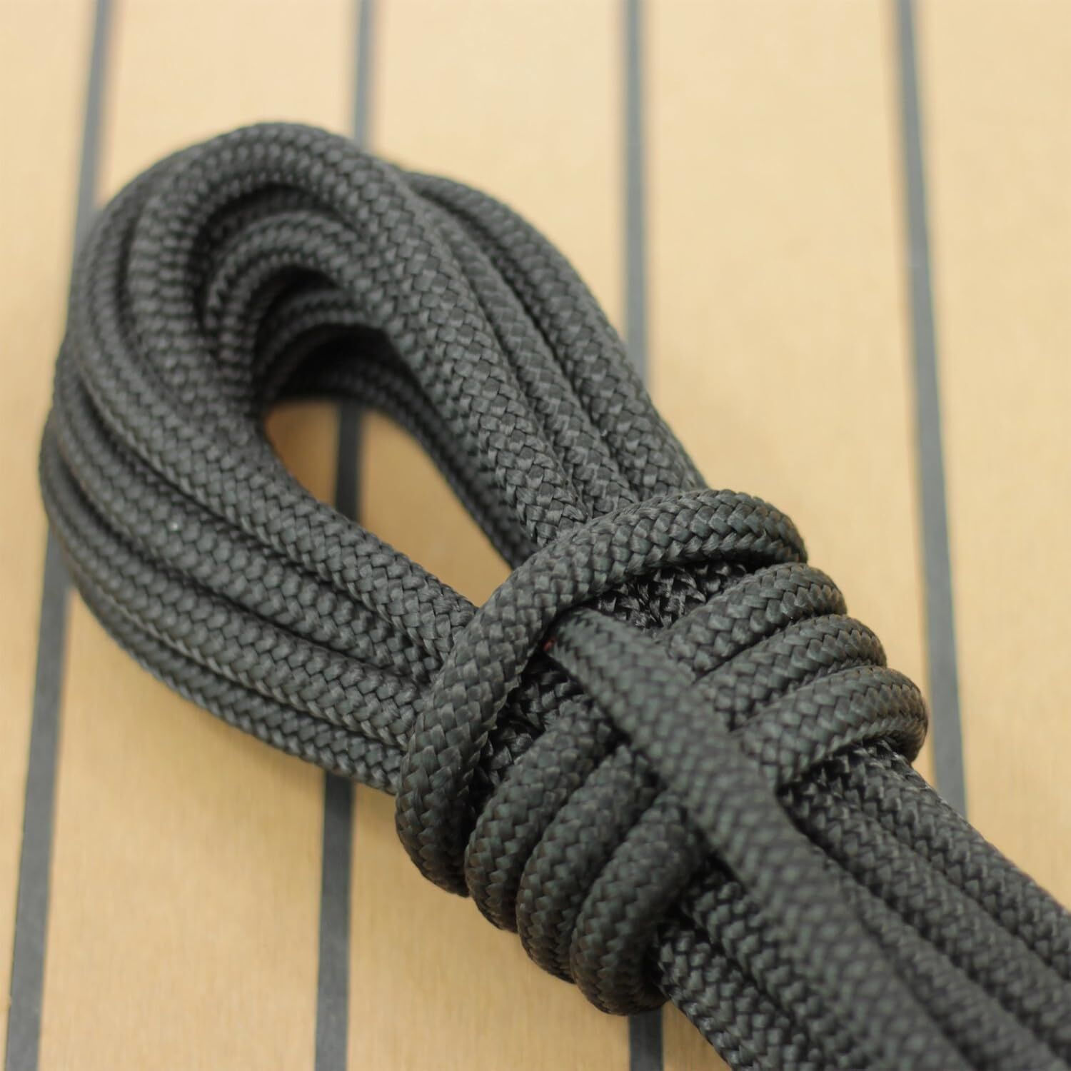 Outdoorseil ECO-DOCK 10mm ø - Farbe: Schwarz als Meterware | Hamburger Tauwerk Fabrik – Beste Qualität seit 1901. Jetzt online kaufen