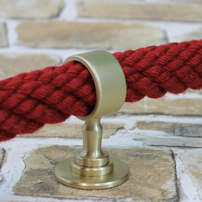 Rope railings, end caps & fittings / Brass satin Rope railings, end caps & fittings / Brass satin