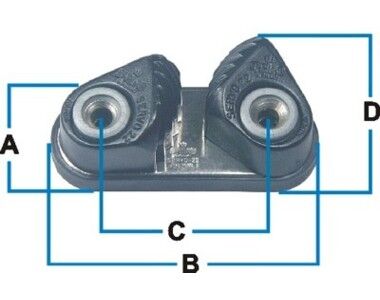 Servo Cleat Seilklemme SN11 für 4-7mm Seil | Hamburger Tauwerk Fabrik – Beste Qualität seit 1901. Jetzt online kaufen