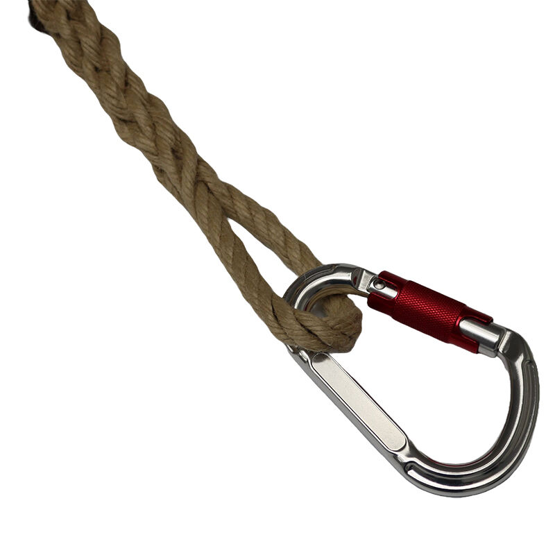 Arbeitsleine 10mm aus Polyhanf mit Schlaufe und Alu-Karabiner 12x120mm / Länge 10mtr | Hamburger Tauwerk Fabrik – Beste Qualität seit 1901. Jetzt online kaufen