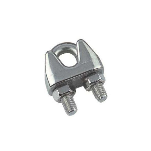 Edelstahl-Bügelseilklemme 4mm Edelstahl-Bügelseilklemme 4mm