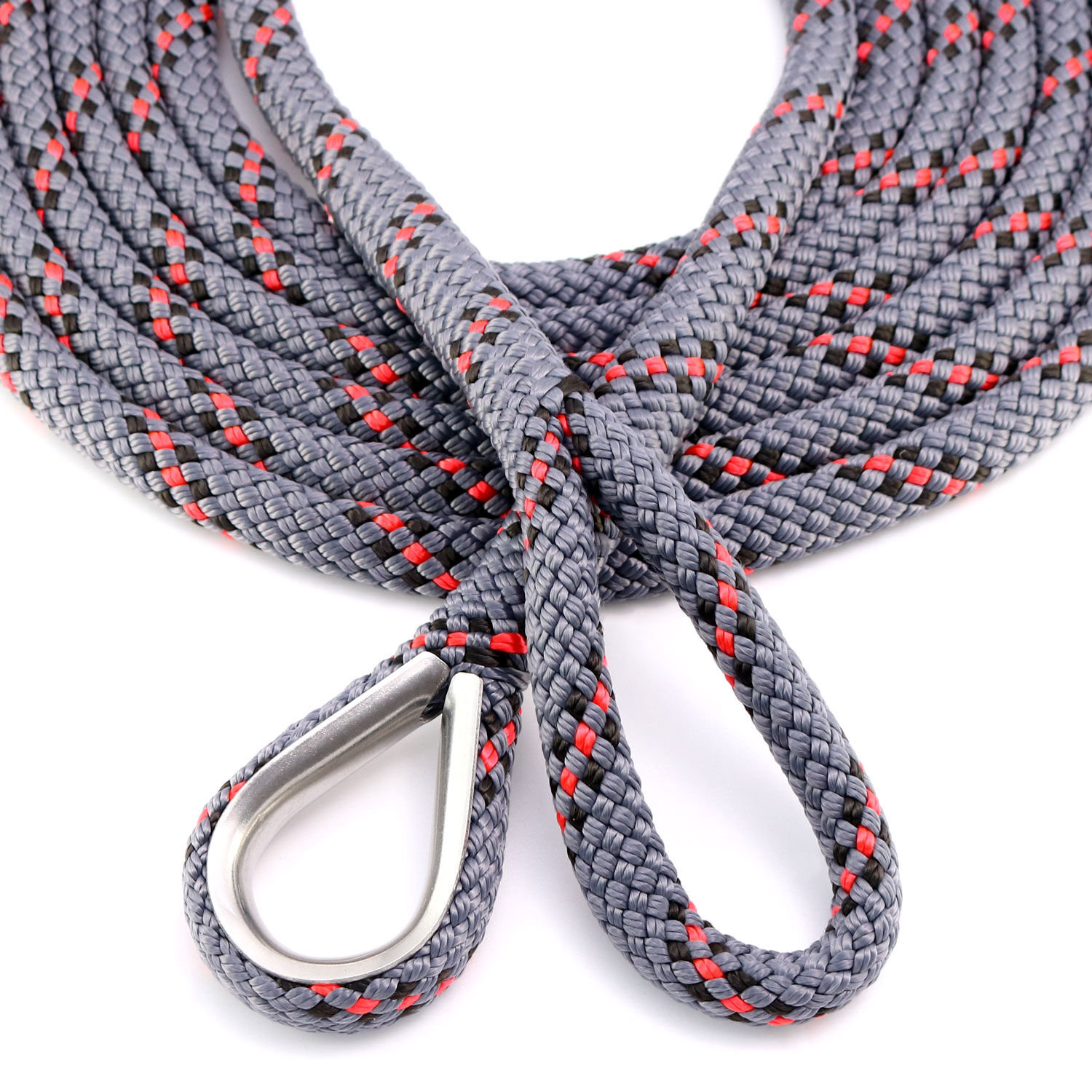 LIROS Handy Elastic 12mm / Bruchlast 3900daN / Dunkelgrau mit Kennfaden | Hamburger Tauwerk Fabrik – Beste Qualität seit 1901. Jetzt online kaufen