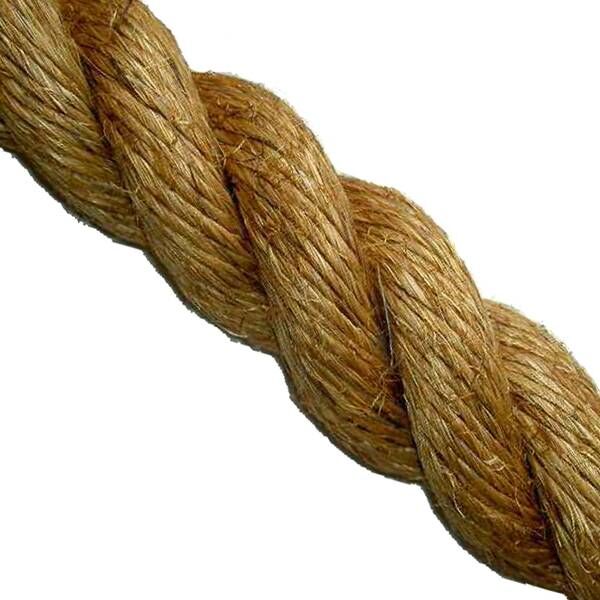 Manila-Tauwerk / Manila-Seil, 3-litzig gedreht / 6,0 - 40mm ø Manila-Tauwerk / Manila-Seil, 3-litzig gedreht / 6,0 - 40mm ø
