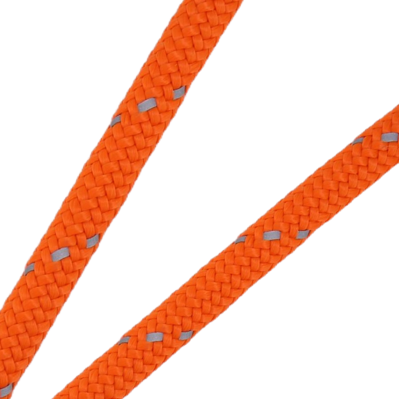 Outdoor rope ECO-Flash Orange with reflective tracer thread 10mm ø |Hamburger Tauwerk Fabrik – Top Quality since 1901. Shop now