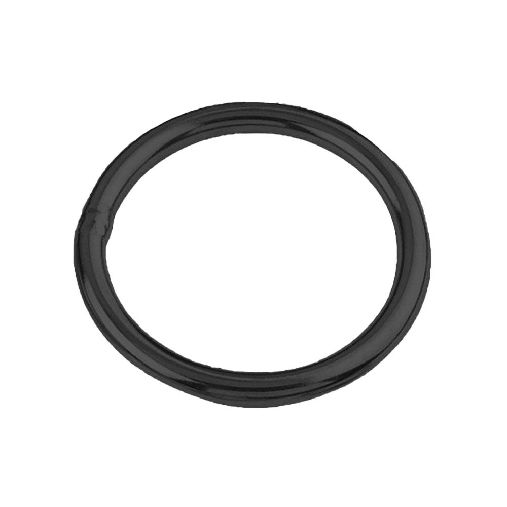 Schwarzer Ring in PVD schwarz Welded Ring 3.0 - 4.0mm, PVD Black, Stainless Steel A4 - AISI 316