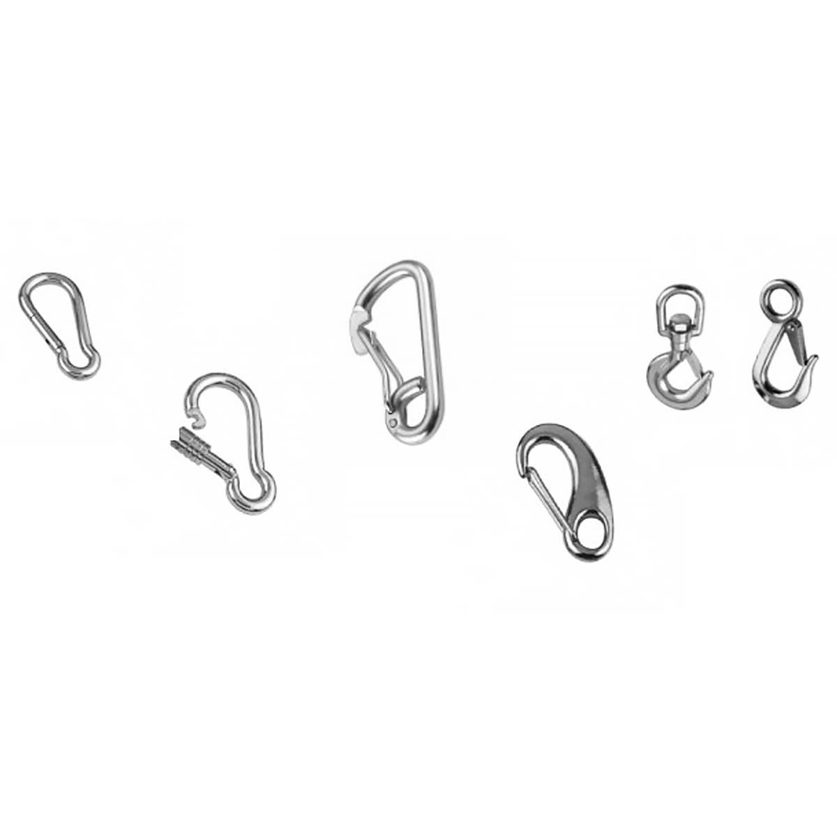 Karabiner & Karabinerhaken aus hochwertigem Edelstahl Edelstahl Karabiner / Karabinerhaken