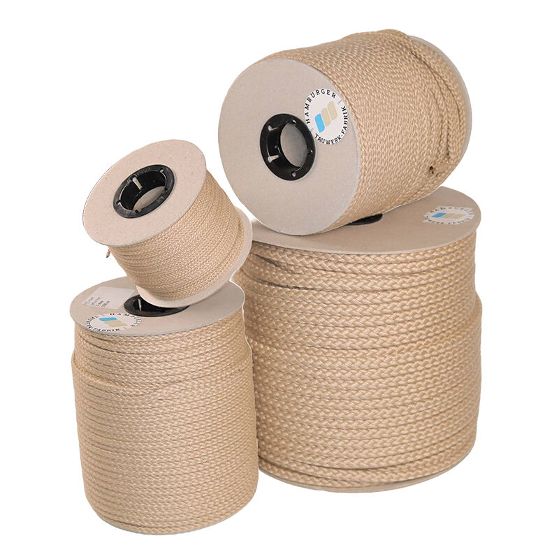 Nature Touch Polyhanf Tauwerk, hanffarbig / 6mm ø, geflochten - 100mtr. Rolle | Hamburger Tauwerk Fabrik – Beste Qualität seit 1901. Jetzt online kaufen