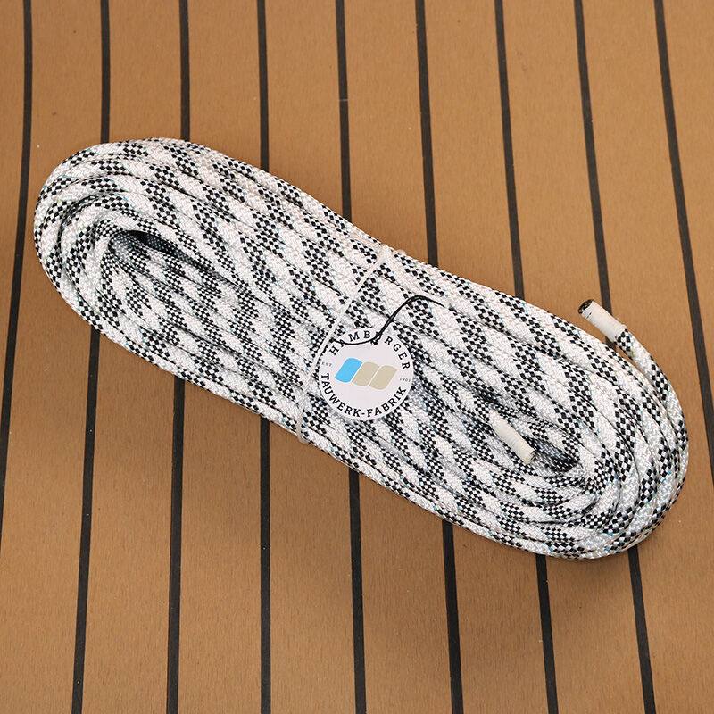 LIROS Taper Pro / FurlingLine, 11mm Tepered to 8mm / Length 35m / White-Black | Hamburger Tauwerk Fabrik – Top Quality since 1901. Shop now