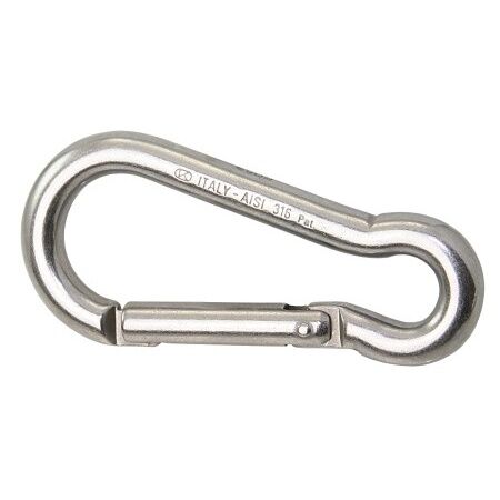 KarabinerKeyLock Karabinerhaken Key Lock 5,0 - 12mm, Edelstahl A4 - AISI 316