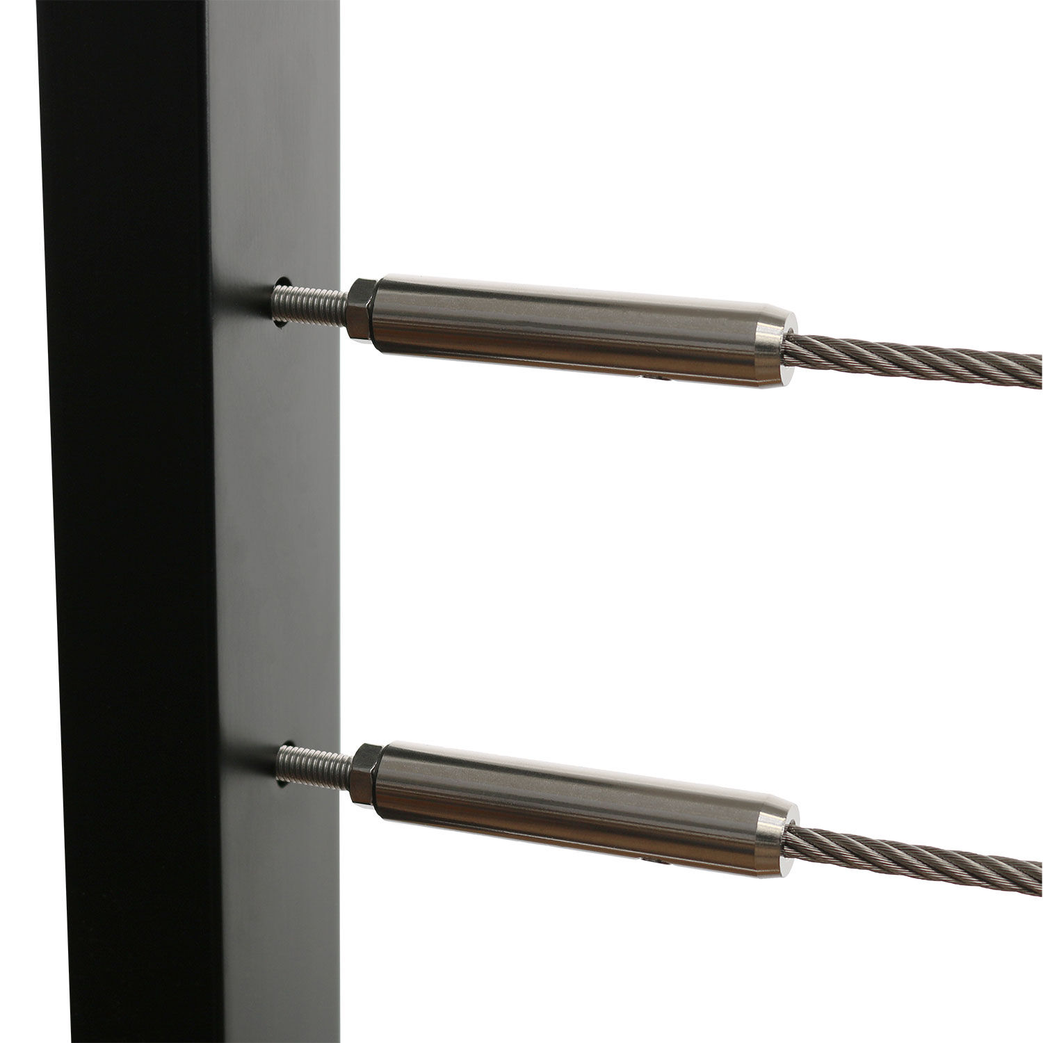 DIY Selbstmontage Seilspanner für 2mm Drahtseil mit Gewindestift M5 für Aussengewinde