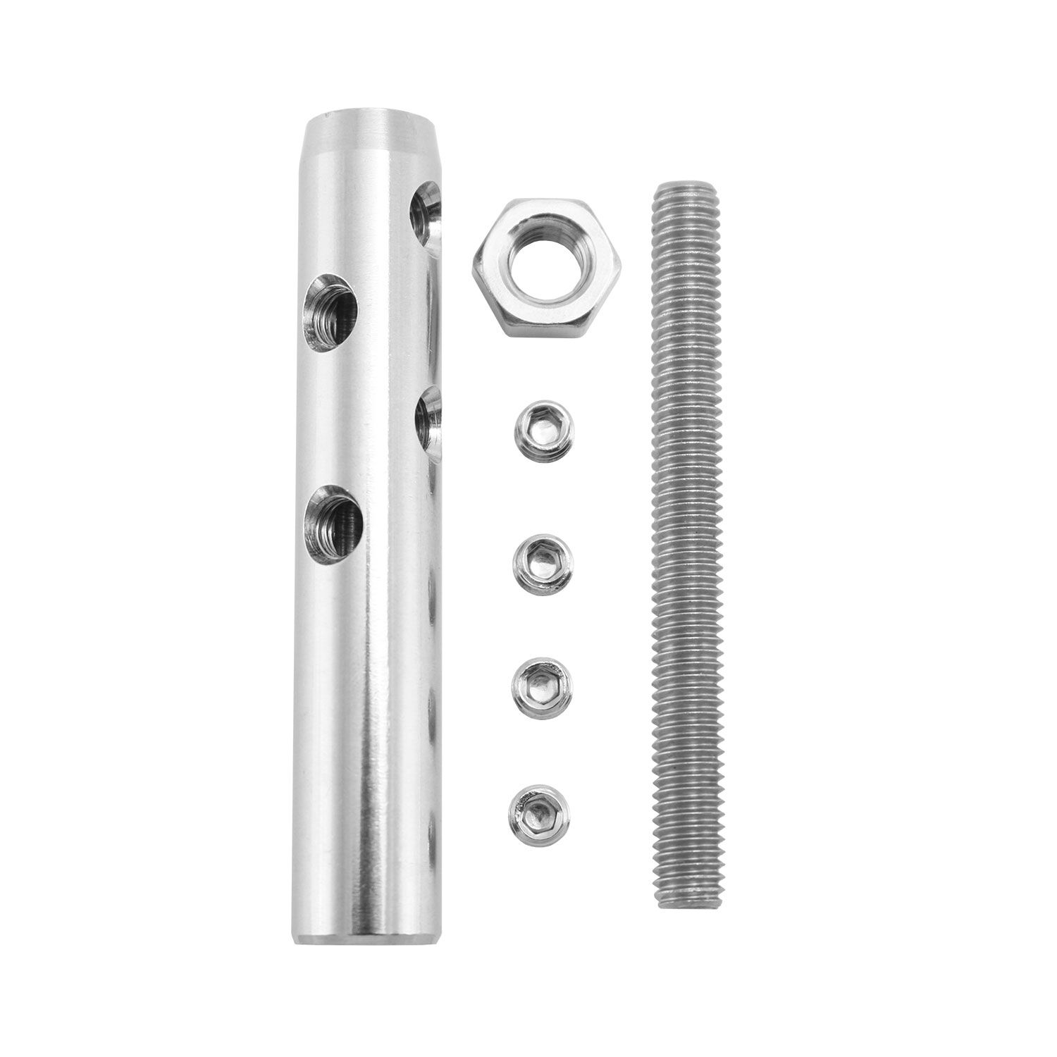 DIY Self-Assembly Rope Tensioner for 6 mm Wire Rope with grub Screw M8 for External Thread DIY Self-Assembly Rope Tensioner for 6 mm Wire Rope with grub Screw M8 for External Thread