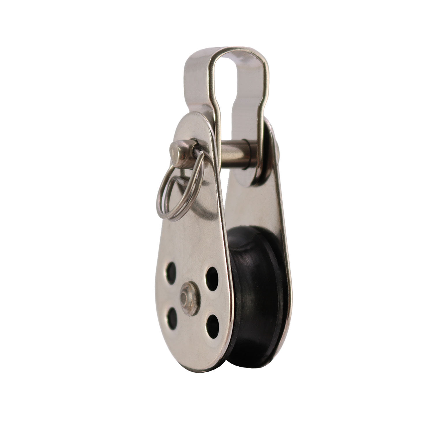 Block mit Kunststoffrolle und Schäkel - 25mm ø Block mit Kunststoffrolle und Schäkel - 25mm ø