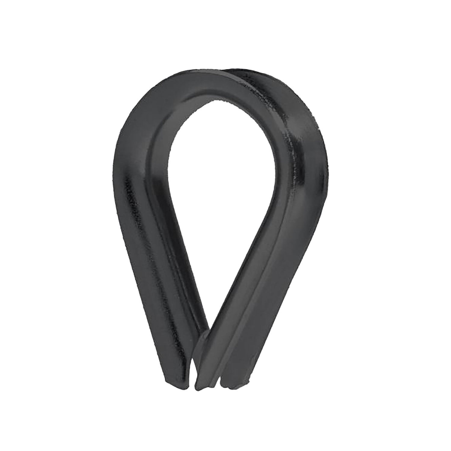 Seilkausche / Edelstahl Kauschen für 1,5 - 6,0mm Drahtseil, PVD Schwarz Seilkausche / Edelstahl Kauschen für 1,5 - 6,0mm Drahtseil, PVD Schwarz