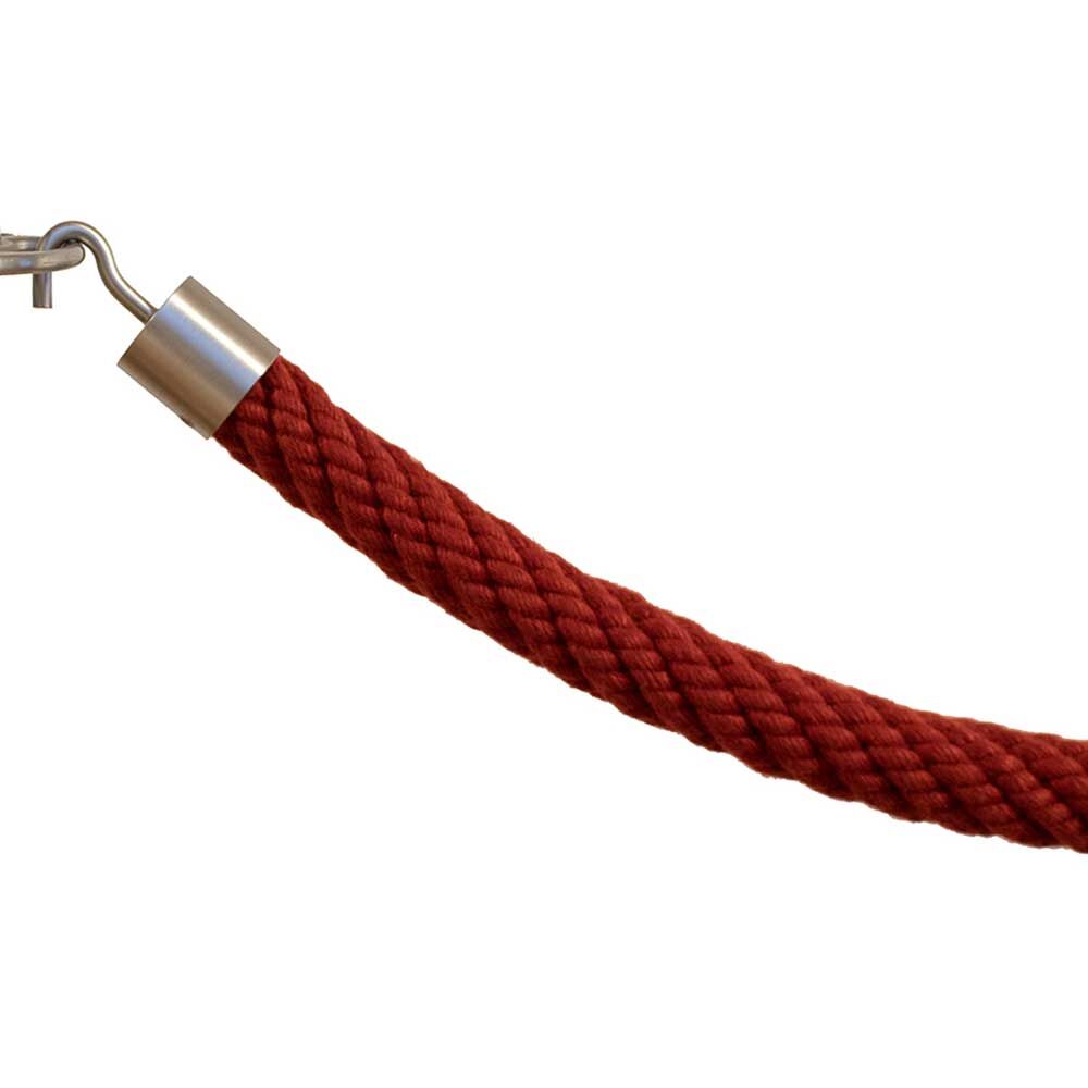 AbsperrseilmitHaken Absperrseil mit Haken aus 30mm Acryl-Tauwerk / Länge nach Maß