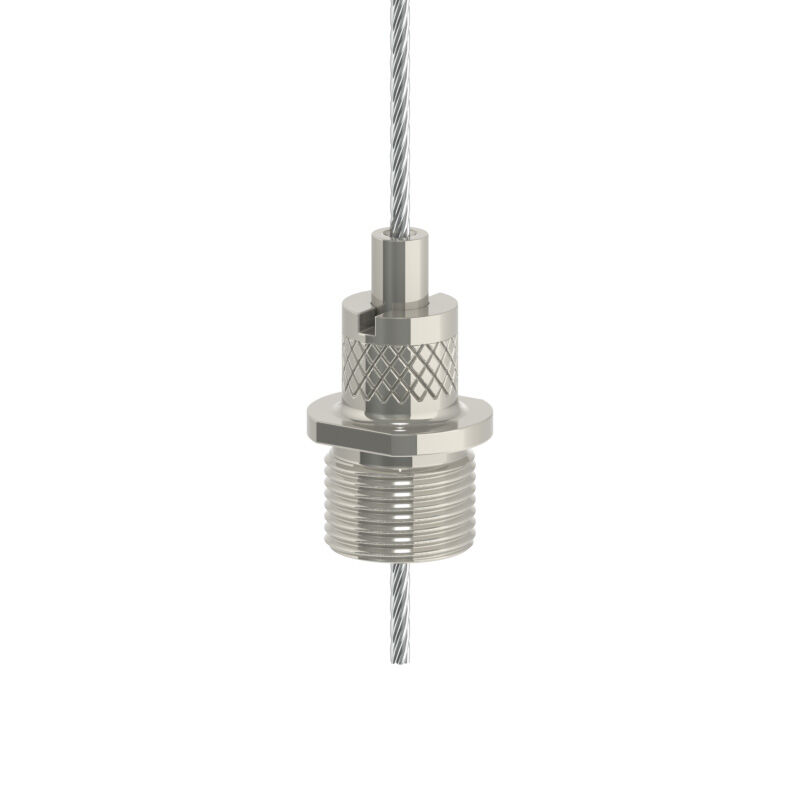 Drahtseilhalter/Gripper Typ20 7 M13X1 für Pendelclip / vernickelt Drahtseilhalter/Gripper Typ20 7 M13X1 für Pendelclip / vernickelt