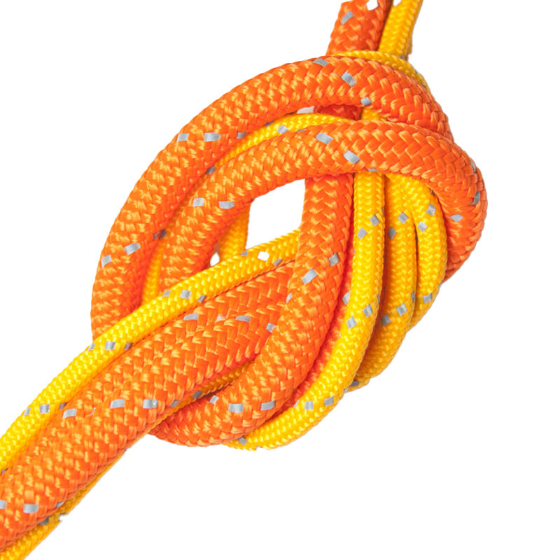 Outdoor rope ECO-Flash with reflective tracer thread 10mm ø, by the meter / on coil Outdoor rope ECO-Flash with reflective tracer thread 10mm ø, by the meter / on coil