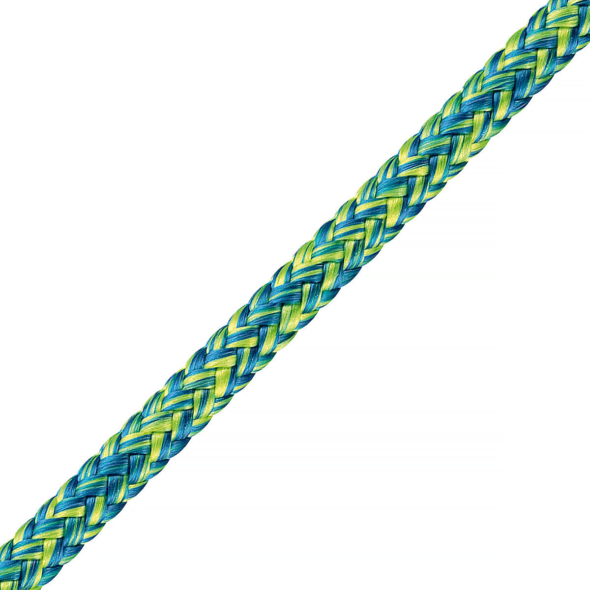 Magic Sport 4mm ø, Bruchlast 550daN / Leuchtgelb-Blau / 100m Spule aus der Hamburger Tauwerk Fabrik - Est. 1901 ✓ Made in Germany ✓ Top Qualität ➤ Jetzt kaufen!