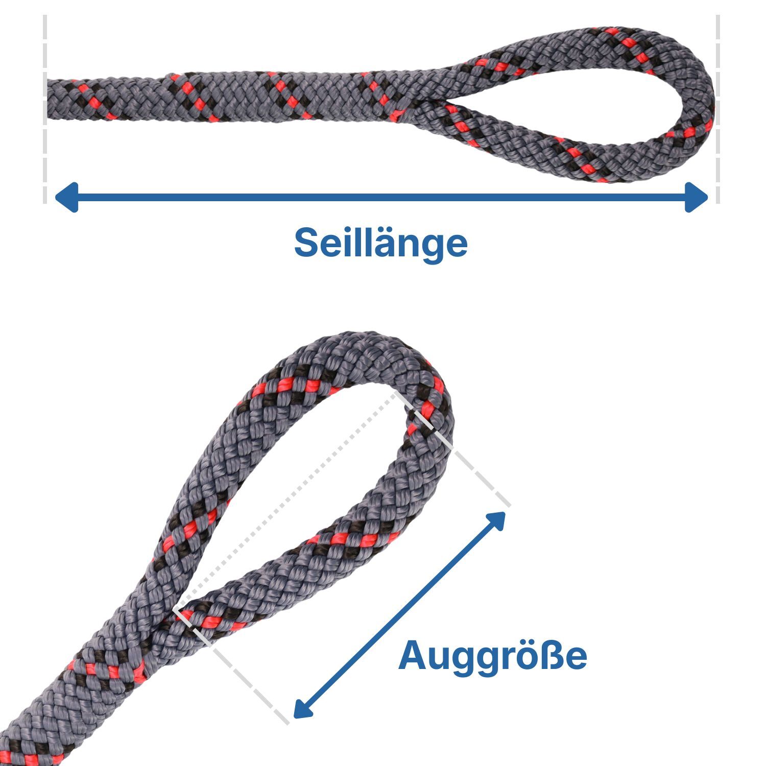 LIROS Handy Elastic 12mm / Bruchlast 3900daN / Dunkelgrau mit Kennfaden | Hamburger Tauwerk Fabrik – Beste Qualität seit 1901. Jetzt online kaufen