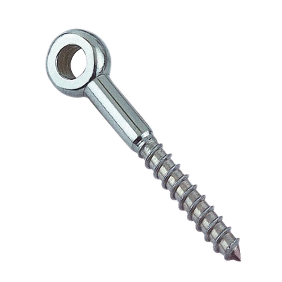 Augschraube mit Holzgewinde 6 - 12mm, Edelstahl A4 - AISI 316 Augschraube mit Holzgewinde 6 - 12mm, Edelstahl A4 - AISI 316