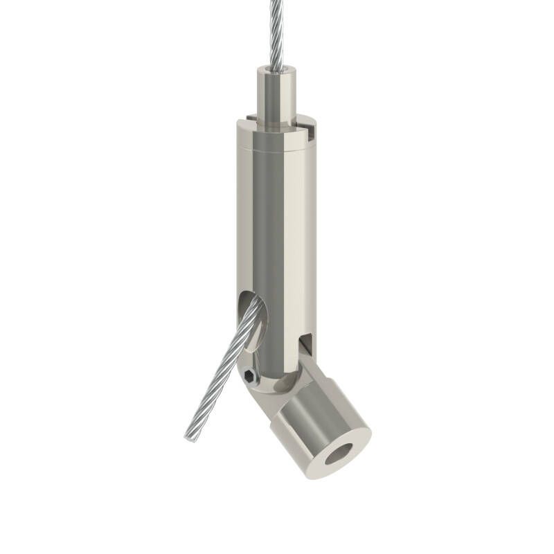 Wire Rope Holder/Gripper Type 20 SE with Joint, M8I / Nickel-Plated Wire Rope Holder/Gripper Type 20 SE with Joint, M8I / Nickel-Plated