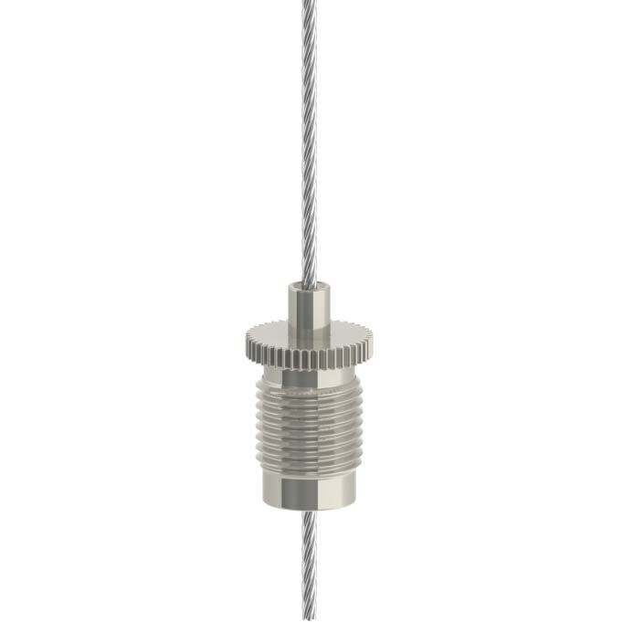 Drahtseilhalter/Gripper Typ15 SE M10x1 Gewinde / vernickelt Drahtseilhalter/Gripper Typ15 SE M10x1 Gewinde / vernickelt
