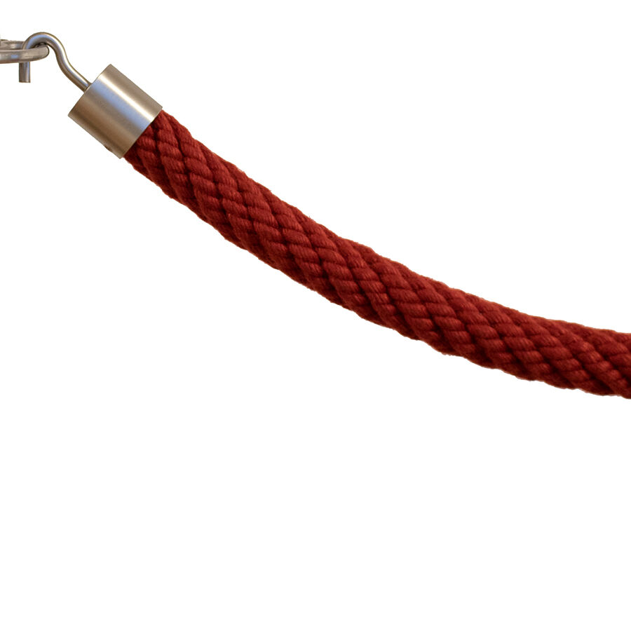 Absperrseil mit Haken - 30mm Classic Touch Acryl-Tauwerk / Weinrot | Hamburger Tauwerk Fabrik – Beste Qualität seit 1901. Jetzt online kaufen