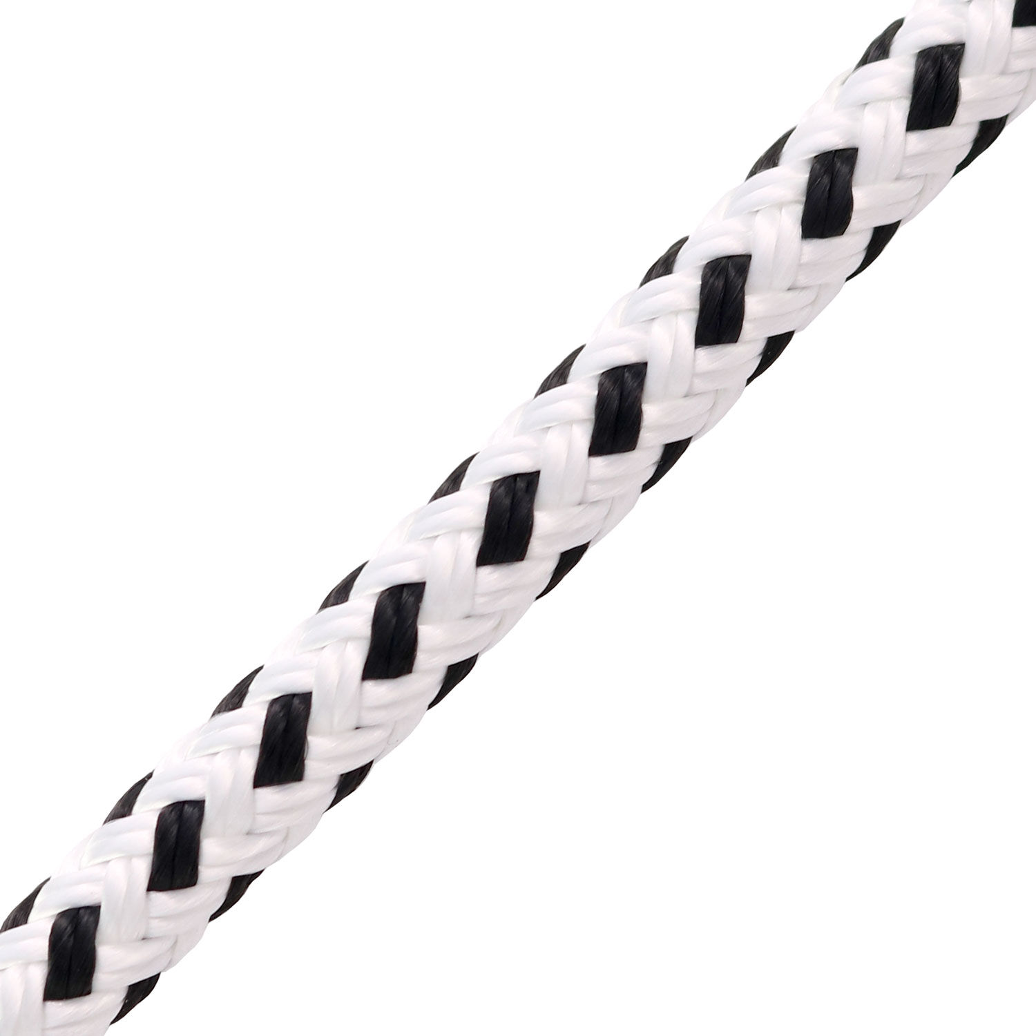 LIROS Porto Tauwerk 8,0mm / Bruchlast 1650daN / Weiß-Schwarz | Hamburger Tauwerk Fabrik – Beste Qualität seit 1901. Jetzt online kaufen