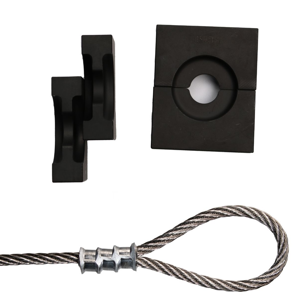 Presseinsatz B12, für Ovalklemme / 4,0mm Drahtseil / Crimp Pressung Presseinsatz B12, für Ovalklemme / 4,0mm Drahtseil / Crimp Pressung