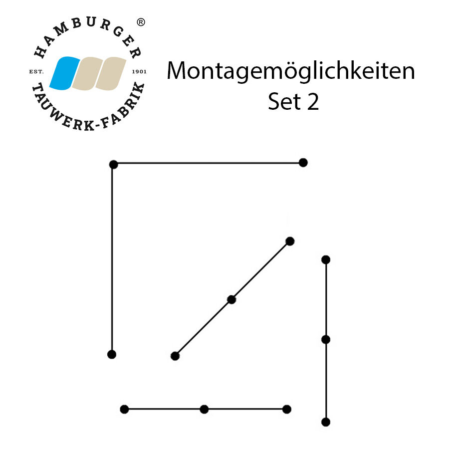 Ranksystem 03-3 / Bausatz 130mm / Höhe bis 6,0mtr | Hamburger Tauwerk Fabrik – Beste Qualität seit 1901. Jetzt online kaufen