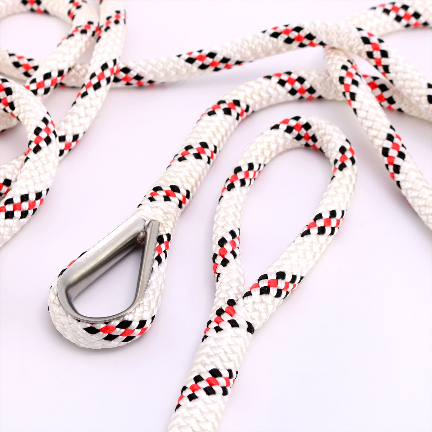 LIROS Handy Elastic 14mm Festmacher / Bruchlast 4800daN / Weiß mit Kennfaden