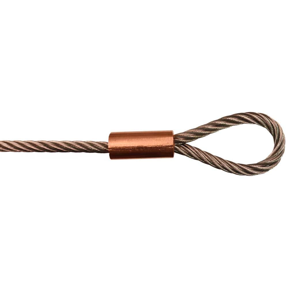 Edelstahl Drahtseil - einseitig mit Schlaufe - Länge nach Vorgabe / 0,5 - 12mm Edelstahl Drahtseil - einseitig mit Schlaufe - Länge nach Vorgabe / 0,5 - 12mm