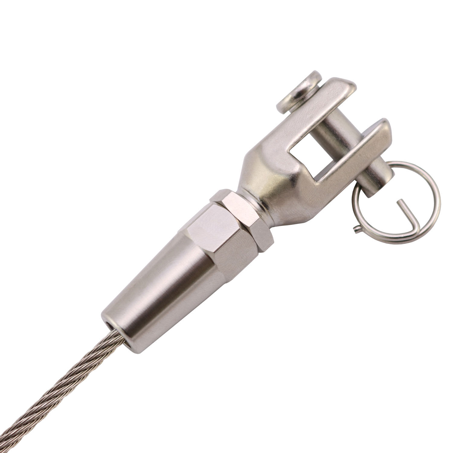 DIY Assembly - Fork Terminal for 4.0 - 8.0 mm Wire Rope DIY Assembly - Fork Terminal for 4.0 - 8.0 mm Wire Rope