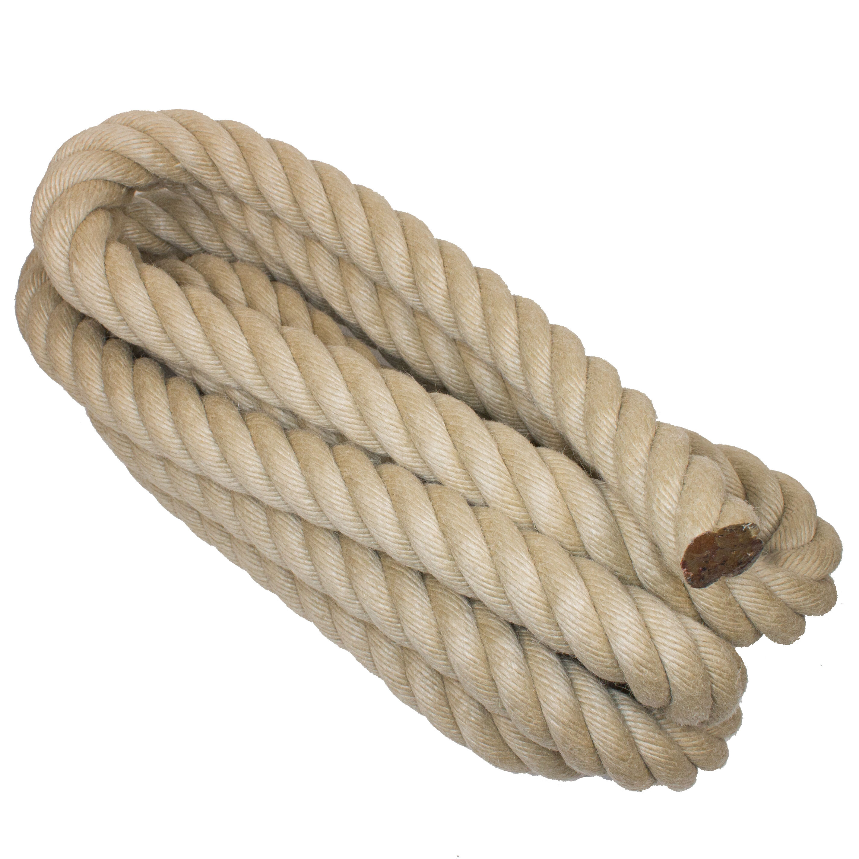 Handlaufseil/Absperrseil in Naturfarben 30mm aus hochwertigem Nature Touch Polyhanf (Spleitex) inkl Seilträger und Endkappen - nach Maß online kaufen