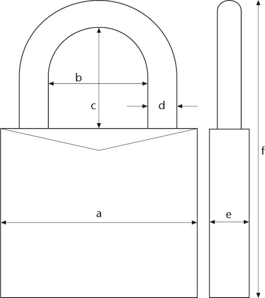 Sicheres ABUS Vorhängeschloss 64TI/40 aus TITALIUM® Spezialaluminium. Gleichschließend (6411), gehärteter Stahlbügel mit NANO PROTECT®, doppelte Bügelverriegelung und 2 Schlüssel je Schloss.