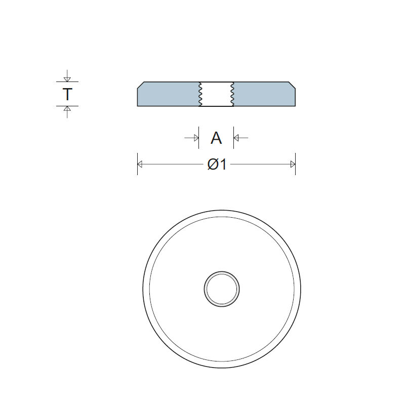 Unterlegscheibe / Rosette mit Innengewinde M4x25mm, Edelstahl 1.4401 | Hamburger Tauwerk Fabrik – Beste Qualität seit 1901. Jetzt online kaufen