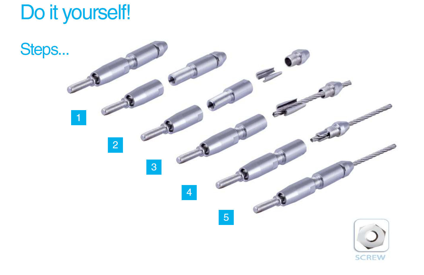 GK27 Gelenkspanner mit Schraubterminal für 10mm Drahtseil | Hamburger Tauwerk Fabrik – Beste Qualität seit 1901. Jetzt online kaufen