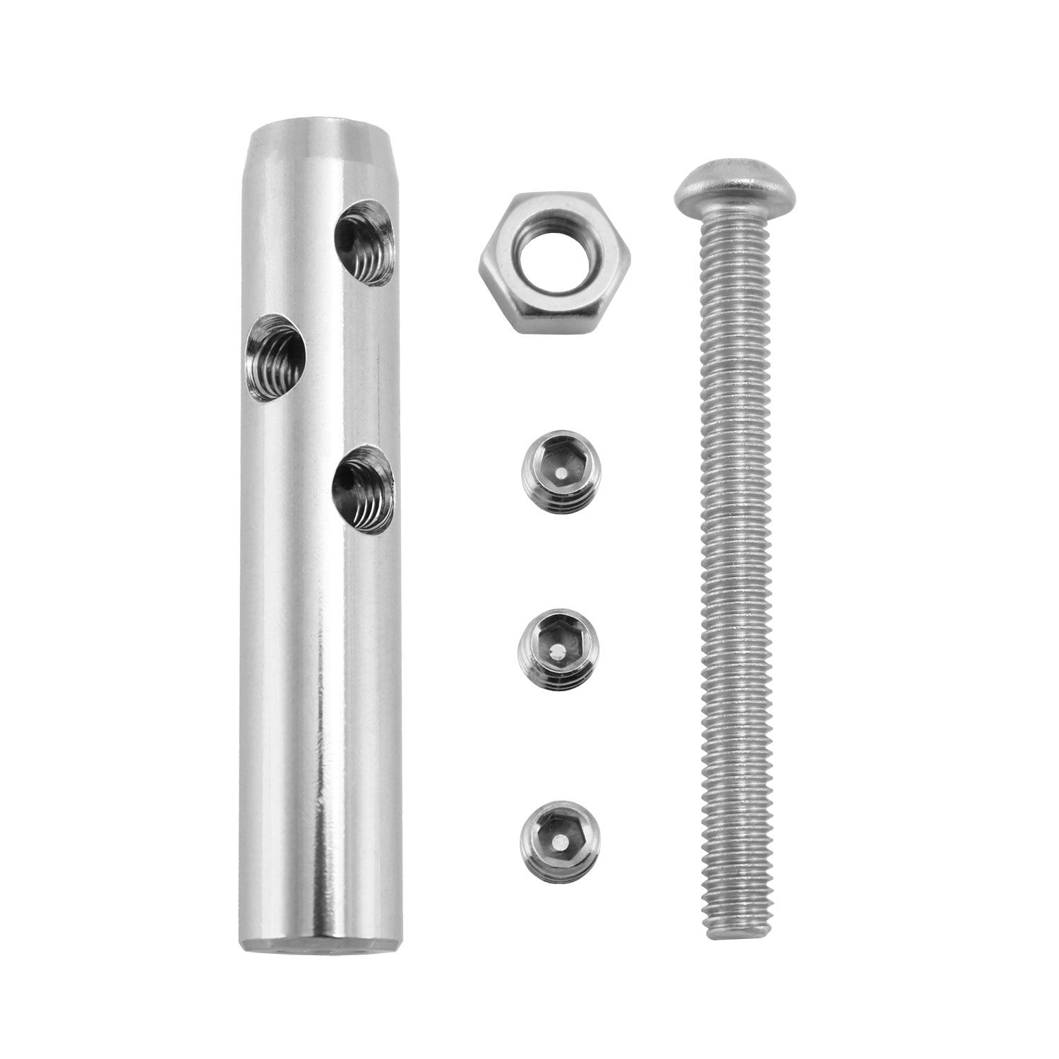 DIY Self-Assembly Rope Tensioner for 5mm Wire Rope with M6x60 Screw DIY Self-Assembly Rope Tensioner for 5mm Wire Rope with M6x60 Screw