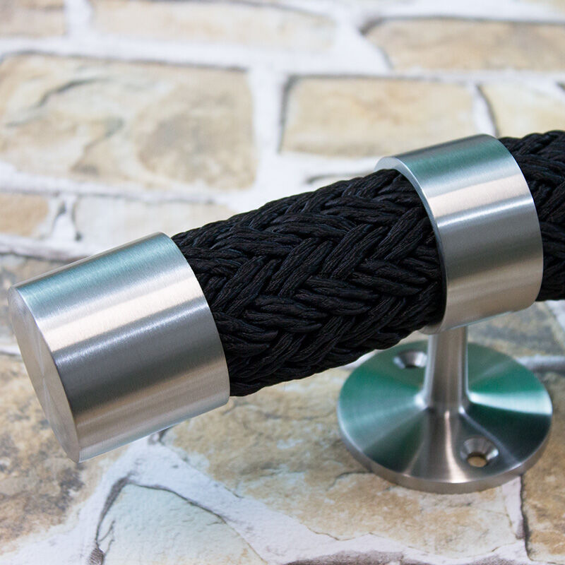 Handlaufseil/Absperrseil - Super Yacht in Schwarz / Länge nach Maß Handlaufseil/Absperrseil - Super Yacht in Schwarz / Länge nach Maß