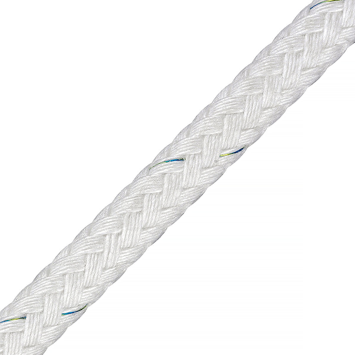LIROS Seastar Color Tauwerk 6,0mm / Bruchlast 520daN / Weiß mit Kennfaden | Hamburger Tauwerk Fabrik – Beste Qualität seit 1901. Jetzt online kaufen