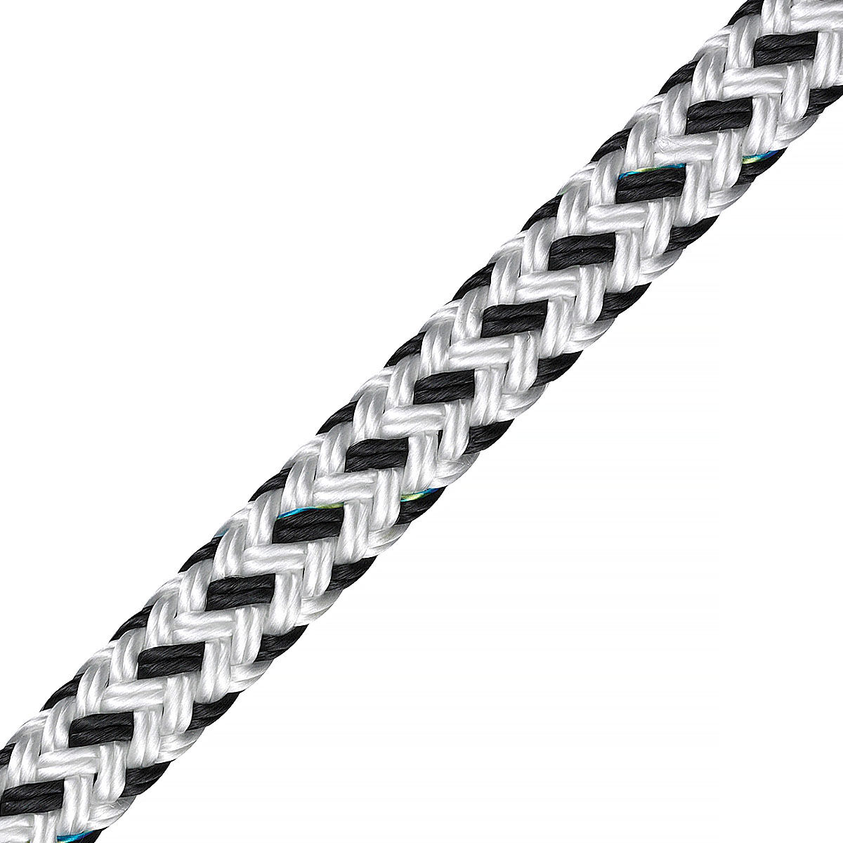 LIROS Porto Tauwerk 14mm / Bruchlast 3700daN / Weiß-Schwarz | Hamburger Tauwerk Fabrik – Beste Qualität seit 1901. Jetzt online kaufen