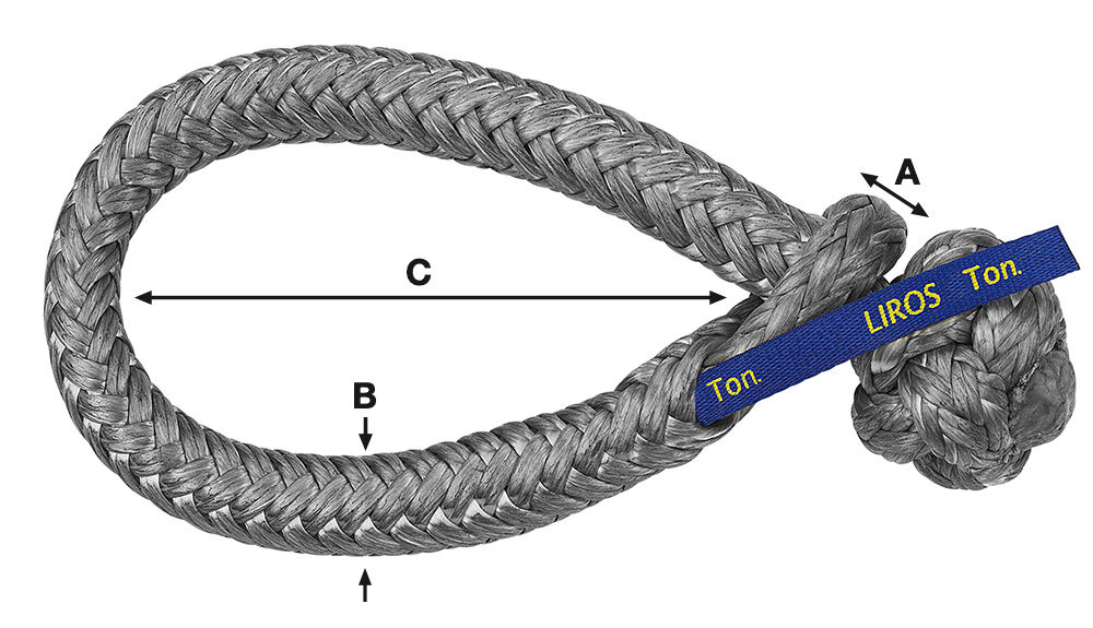LIROS Soft Schäkel XTR / 7 Größen von 1.000kg - 10.000kg Bruchlast